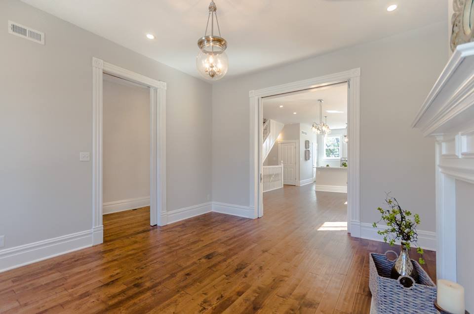 Front room looking through to the kitchen and staircase