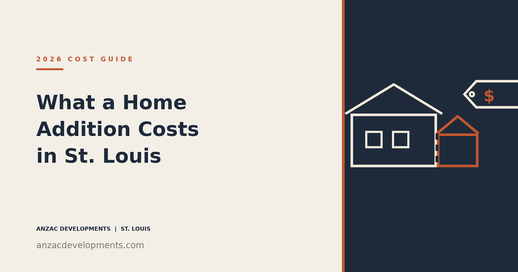 lllustration of a St. Louis home addition with 2026 cost ranges
