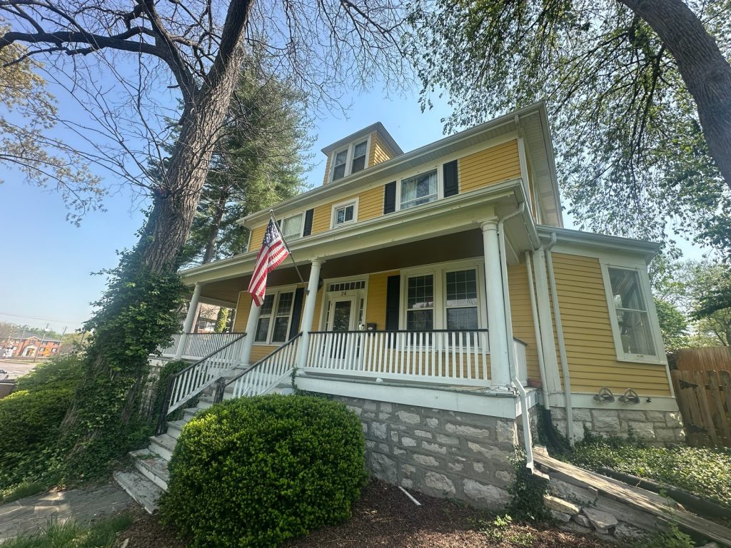 The original house seen from the street